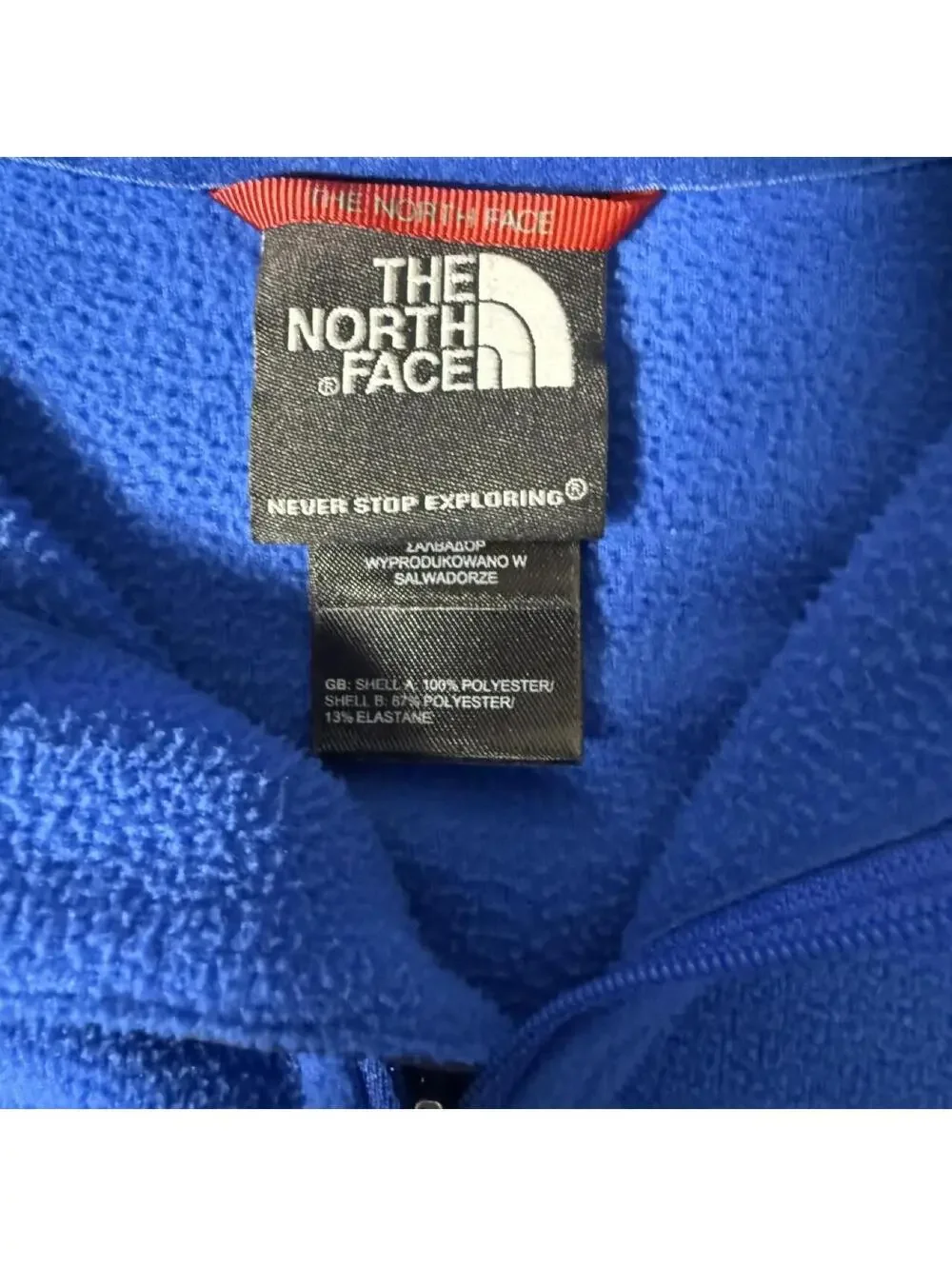 The North Face Blue Quarter-Zip Fleece – Size L